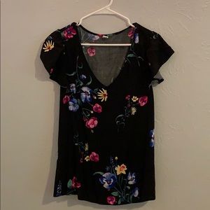 Old Navy Floral Peasant Top